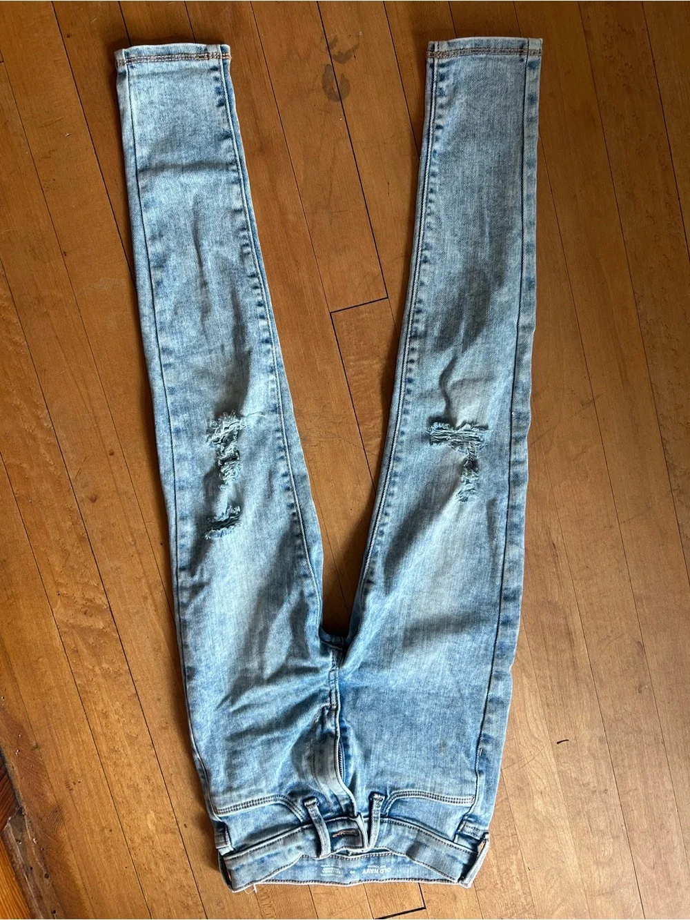Light Blue Distressed Girl’s Ballerina Jeggings